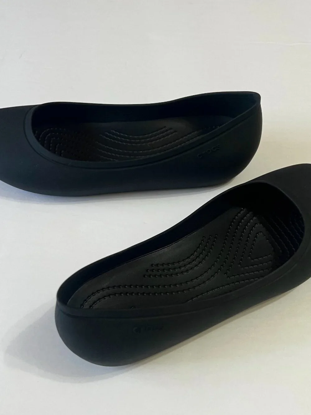 Crocs Brooklyn 209384-001 Ballet Flats Women's US 7 Black Slip On Comfort QLW359